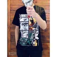 Tee  NTS 08 Linkin Park ROCK เสื้อยืด เสื้อวง เสื้อดำ สกรีนลายอย่างดี ผ้าหนานุ่ม ไม่หดไม่ย้วย NTS T SHIRT S M L XL XXL