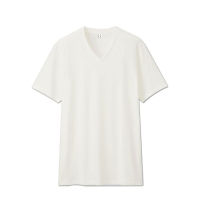 Tatchaya เสื้อยืด คอตตอน สีพื้น คอวี แขนสั้น White (สีขาว) Cotton 100%