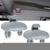 2Pcs For Audi A1 A3 A4 A5 Q3 Q5 S3 S4 S5 TT Allroad 8U0857562A Grey Interior Gray Car Sun Visor Clip Holder Hook Bracket Hanger