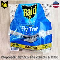 Raid® Disposable Fly Trap Bag Attracts &amp; Traps ถุงดักแมลงวันแบบใช้แล้วทิ้ง