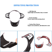 For A90 A91 2019-2022 Car Steering Wheel Cover Trim Protection Panel Frame Sticker,ABS Carbon Fiber