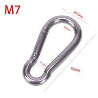 ZHANTONG 304 Stainless Steel Spring Carabiner Snap Hook Keychain Quick Link Lock Buckle