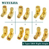 1 PCS/Lot SMA to SMA Connector 90 Degree Right Angle SMA Male to Female Adapter for  FPV RF / WIFI Antenna Connector Electrical Connectors
