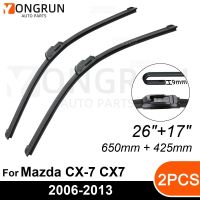 ที่ปัดน้ำฝนสำหรับ CX-7มาสด้าด้านหน้า CX7ยางปัดน้ำฝน2006-2013 26 "+ 17" กระจกหน้ารถอุปกรณ์เสริม2009 2010 2011 2012