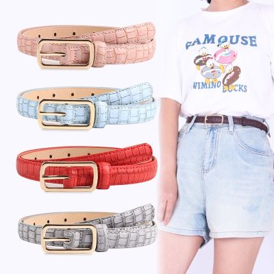 Fashion Alloy Pin Buckle Belt Womens Belt Decorative Jacket Jeans Thin Belt 104cm