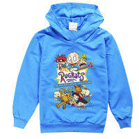 [ในสต็อก] Rugrats แขนยาวใหม่เกาหลี Hoodies เสื้อกันหนาวเด็กหนุ่มๆสาวๆฤดูใบไม้ผลิฤดูใบไม้ร่วงผ้าฝ้ายผสมการ์ตูนเสื้อยืดเด็กเสื้อผ้า