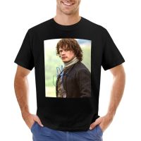 Jolfraser Sam Heughan Kaus Bertanda Tangan Edisi Baru Kaus Grafis Pria Besar Dan Tinggi S-4XL-5XL-6XL