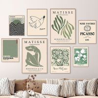 Nordic ตลาดดอกไม้ Wall Art บทคัดย่อภาพวาดผ้าใบสำหรับห้องนั่งเล่นตกแต่งบ้าน-Henri Matisse Picasso โปสเตอร์พิมพ์