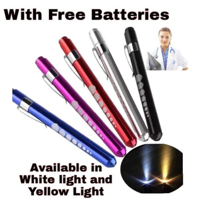 Nursing/Medical Penlight (WITH FREE BATTERIES AND DIFFERENT COLORS