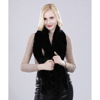 Winter Women Real Rex Rabbit Fur Scarf 100 Natural Soft Chinchila Rex Rabbit Fur Scarves Lady Warm Soft Rex Rabbit Fur Muffler