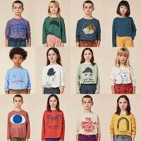 Ins Bobo 2023 Korean Childrens Autumn Winter Clothes For Girls Boys Baby Long Sleeve Tshirt Cartoon Funny Tops Wear Tee cotton
