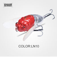 Kingdom Floating Simulation Cicada Fishing Lures 40mm 5.5g 55mm 12.1g Topwater Hard Baits Saltwater Bionic Insect Swing Wobblers