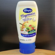 SIMPLY - chai 230g - SỐT MAYO HƯƠNG GẠO RANG chua béo Mayonnaise with