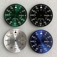 New NH35 Dial Black/Blue/Silver/Green 33.5Mm Green Luminous Watch Dial For NH35 NH36 4R36 Movement Watch For Men Accessories