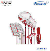 Champkey ชุดไม้กอล์ฟครบชุดผู้หญิง สีแดง PGM ก้าน Graphite (LTG037) Fullset Women Drive Golf Clubs With Golf Bag