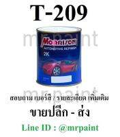 สีพ่นรถยนต์ มอร์ริสัน โตโยต้า สีดำ เบอร์ 209 - Morrison Toyota Black Pearl Metallic #T-209 - 1L.