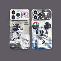 แบรนด์แฟชั่นยอดนิยมสำหรับ IPhone 15 14 13 12 11 Pro Max เคสโทรศัพท์มีลายลิงสีเทา