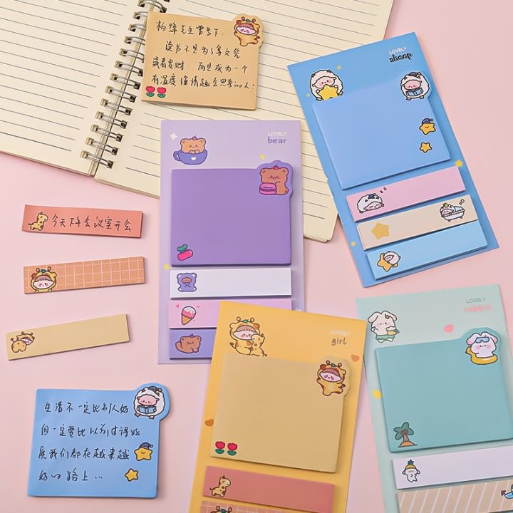 cartoon-index-sticky-notes-student-mark-message-index-stickers-office-classification-notes