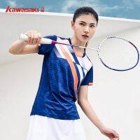 2023 New Fashion version Kawasaki/Kawasaki spring and summer professional badminton uniform sports T-shirt sweat-absorbent and breathable for men and women couples