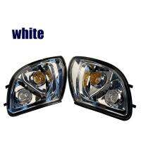 2Pcs Car Fron Turn Signal Lamp Corner Light for Mitsubishi Delica L400 1998 Black White 4M41