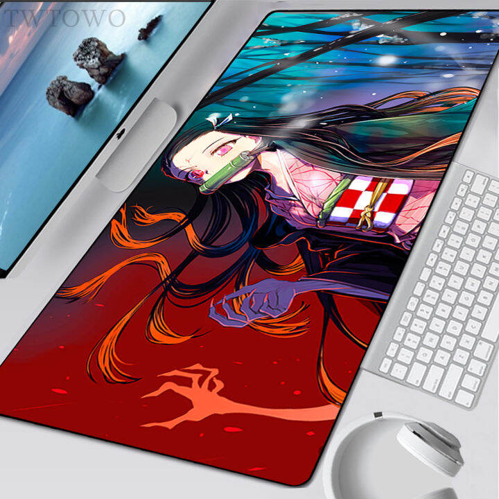 mouse-pad-gamer-xxl-new-custom-hd-mousepads-keyboard-pad-demon-slayer-kamado-nezuko-laptop-natural-rubber-soft-gamer-table-mat