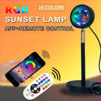 Sunset Lamp 416 Colors RGB Remote And APP Control Sunset Projector Direction Adjustable Popular USB Night Light Girls Lamp Gift