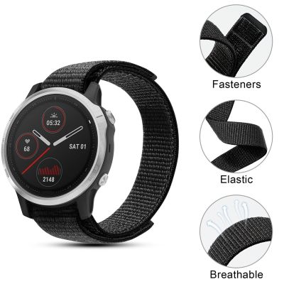 20mm 22mm Hook And Loop Watch Band For Garmin Enduro Replacement Wristband Fenix 6 6x Pro 5x Plus/tactix Delta/mk2i Nylon Strap