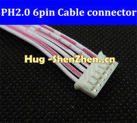 50Pcs JST PH 2.0mm2.0ขั้วต่อสายไฟขั้วต่อสายไฟตัวเมียพร้อม6pin สายไฟ30ซม. หัวเดียว