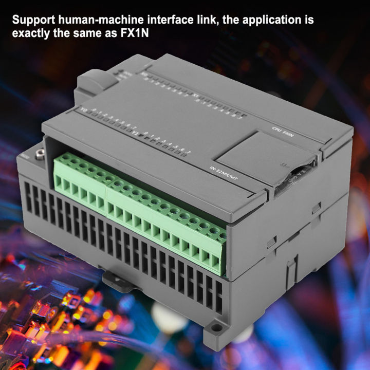 บอร์ดควบคุม-dc-24v-plc-4-way-100-pulse-output-programmable-logic-controller-board