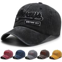 Baseball cap men and women sports Always letter embroidery water washing denim casich snapback cap Korean version of the wild street trend fashion sun visor 【JULY]