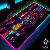 Gaming Mouse Pad with Backlight Neon Lights Led Gamer Accessories Deskmat Rgb Mouse Mat Game Mats Mousepad 40x90 Luminous Car