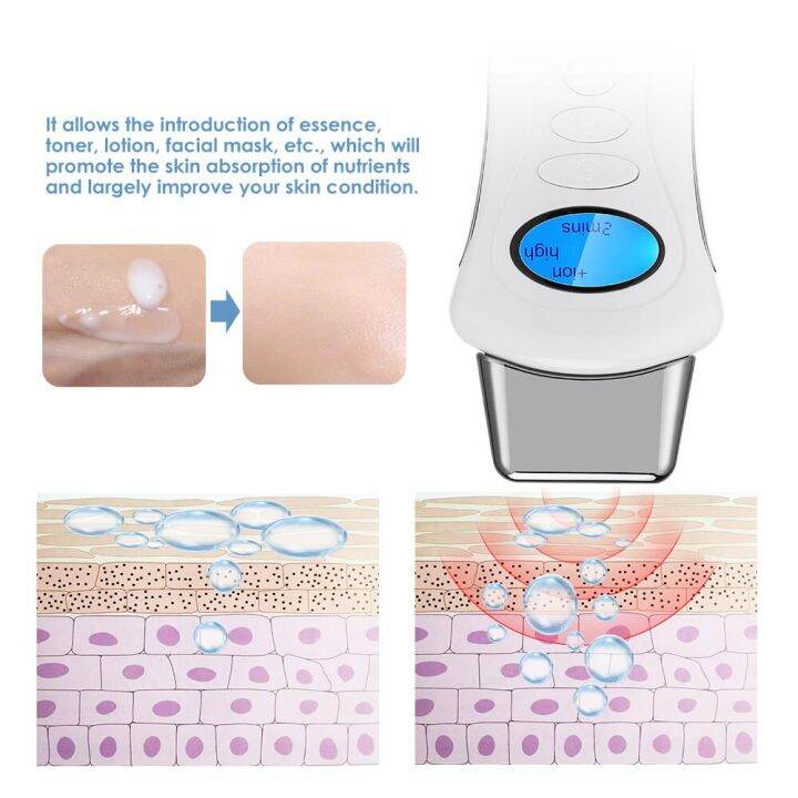 Handheld Galvanic Spa Nu Electroporator Skin Tightening Face Lift