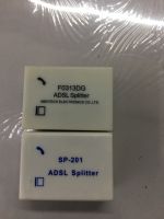 Rj11 SP-201 ADSL POTS SPLITTERสีขาวกล่องAdsl Modem Splitter สัญญานดีได้มาตรฐาน