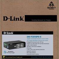 D-Link DIS-F2010PS-E 8 LAN + 2 SFP Gigabit Industrial 250m PoE Smart Managed Switches - Power Budget : 240W