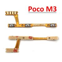 New For Xiaomi Poco M3 Power On/Off Key amp; Volume Side Button Flex Cable Repair Parts