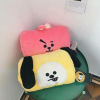 ตุ๊กตาของเล่นเบาะกำมะหยี่ BT21หมอนนุ่ม TATA RJ CHIMMY COOKY SHOOKY MANG KOYA ที่อุ่นมือของขวัญคริสต์มาส