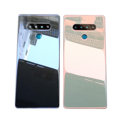 100 Original Back glass Cover For LG Stylo 6 LM-Q730TM Back Door Replacement ,Rear Housing Cover Black+Camera Lens