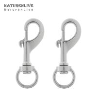 ❁♞❏ 2/4Pcs Round Swivel Eye Bolt Snap Hooks 64mm 72mm 82mm 91mm 120mm 316 Stainless Steel Clips for Diving Marine Rigging Key Chain