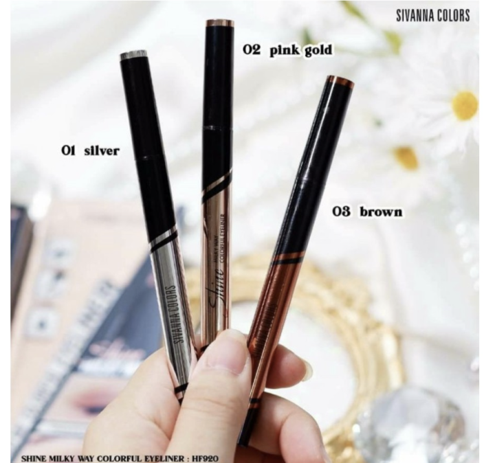 sivanna-shine-milky-way-colorful-eyeliner-hf920-อายไลเนอร๋-หัวพู่กัน-เส้นเล็ก-ติดทนนาน-กันน้ำ-ของแท้-พร้อมส่ง