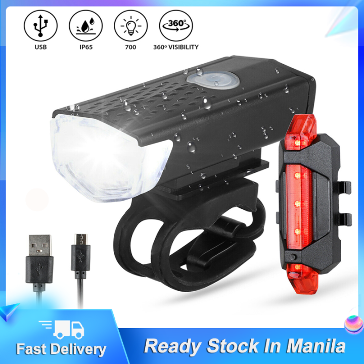 Ebike Light LED DC 6V Electric Bike Headlight Taillight Front Light For