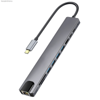 Type-C เป็น HDMI ด็อกต่อขยาย USB C 3.0ฮับแล็ปท็อปตัวแปลง10 In 1ฮับพลังงาน Baoyijinchukou