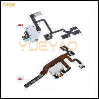 สำหรับ iPhone 4 หูฟังแจ็คปุ่มปรับระดับเสียงสำหรับ iPhone 4S Mute Silent SWITCH Connector FLEX CABLE REPLACEMENT Parts-hdfssaa