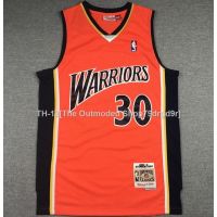 ❈┋❏ 2009-10 NBA men’s Golden State Warriors 30 Stephen Curry retro orange embroidery basketball jerseys jersey