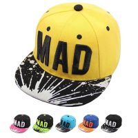 【CW】 Hats Cap Baseball Hat Letters Boys Flat Kid Snapback Hip Caps Hop Trend Baby And Mitten Set