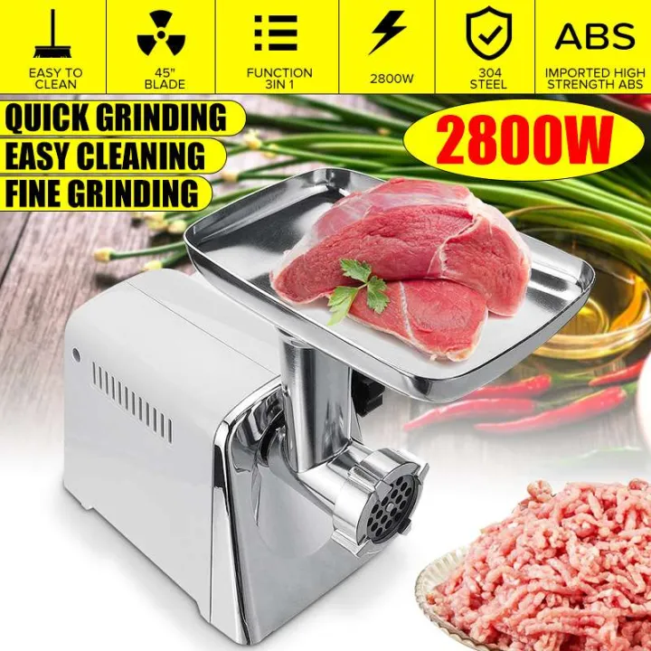 2800W 220V 3 IN 1 Electric Meat Grinders Heavy Duty Household Meat