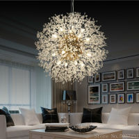 Nordic Modern Crystal Chandelier Dandelier Lights Pendant Lamp Living Room Bedroom Restaurant Hanging Light Fixture.