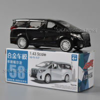 ดึงกลับรถของเล่นสำหรับของขวัญเด็ก 1:43 Diecast Metal Model For Toyota Alphard MPV