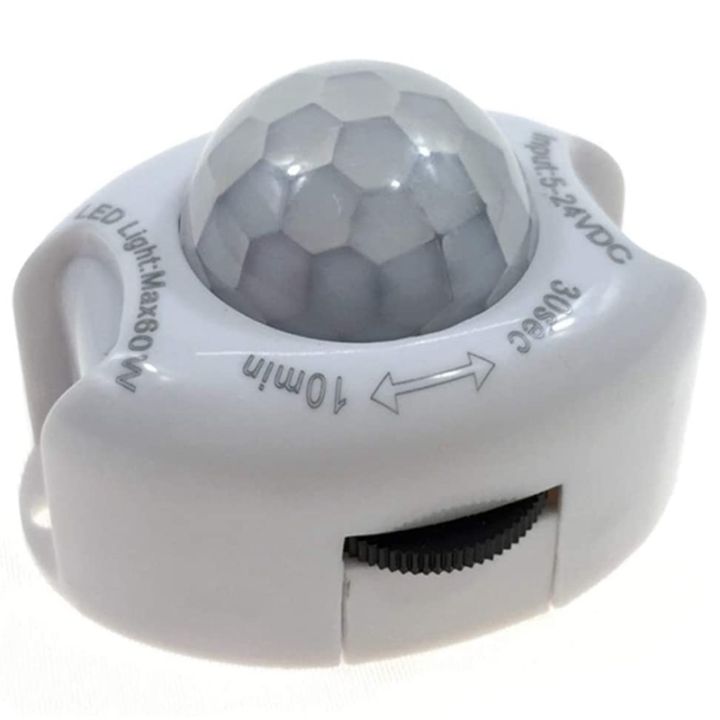 pir-infrared-motion-sensor-detector-dc5-24v-auto-on-off-timer-switch-home-led-light-body-pir-motion-sensor-lamp-white