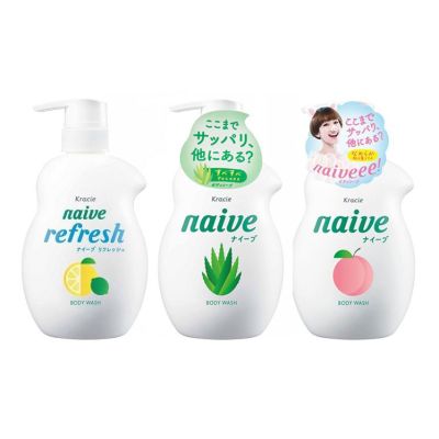 Kracie Naive Body Wash นาอีฟ บอดี้ วอช ครีมอาบน้ำ สบู่เหลว สบู่ ทำความสะอาดร่างกาย