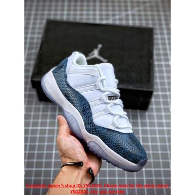 [HOT] ✅Original NK* Ar J0dn 11 Low Navy- Snakeskin- Basketball Shoes Skateboard Shoes{Free Shipping}